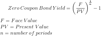 Zero Coupon Bond Yield Formula With Calculator